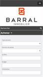 Mobile Screenshot of barralimmobilier.com